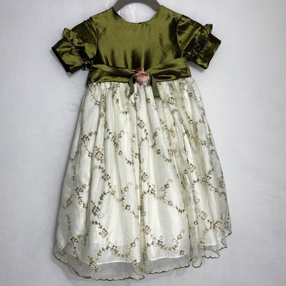 1T or 2T toddler dress green